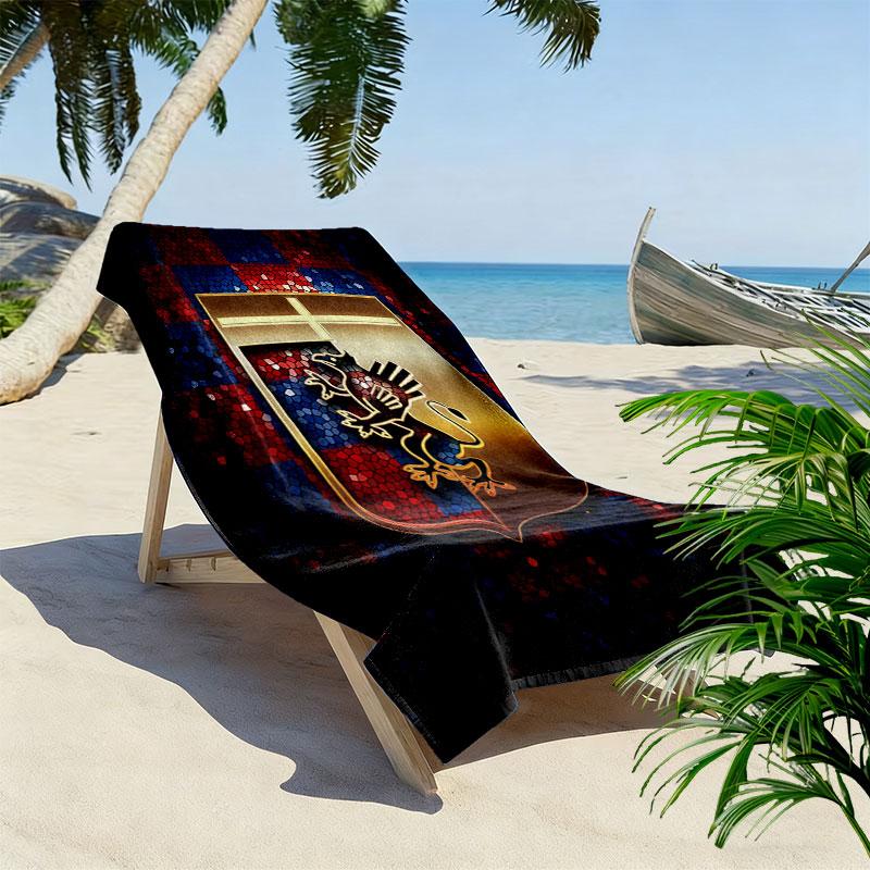 Genoa C.F.C. Logo Beach Towel, Large Soft Quick Dry Towel for Beach Camping Swimming