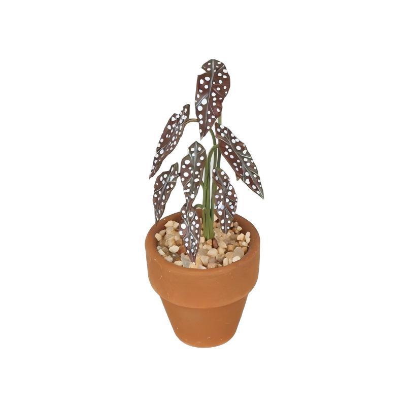 1:12 Miniature Simulation Flower Pot Green Plant Potted Model Dollhouse Home Decoration Micro Landscape Scene Ornament