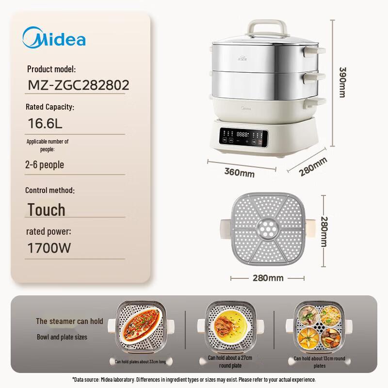 Midea Multi-functional Electric Steamer & Cooking Pot