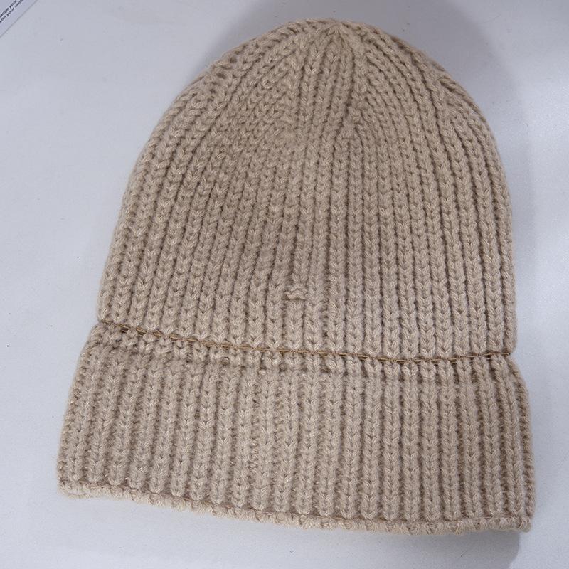Women's Winter Warm Knitted Hat Korean Style Versatile Big Head Circumference Face Small Wool Hat Windproof Ear Head Hat