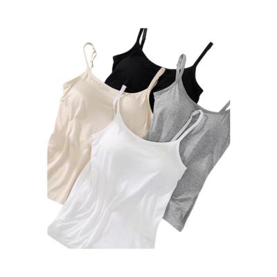 LangSha Women's Camisole with Built-In Bra Pads