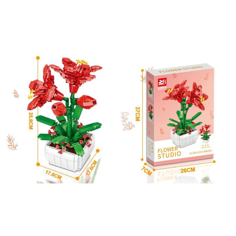 Bukiet Sukulentów Klocki - Prezenty Świąteczne i Zabawki