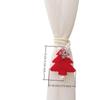 Adjustable Christmas Tree Curtain Tieback Exquisite Plush Snowflakes Curtain Rope Decorative With Ball Pendant