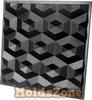 3D Wall Panel Mold for Gypsum, Plaster or Concrete Tile for Decorative Wall Panels 'Diamonds'