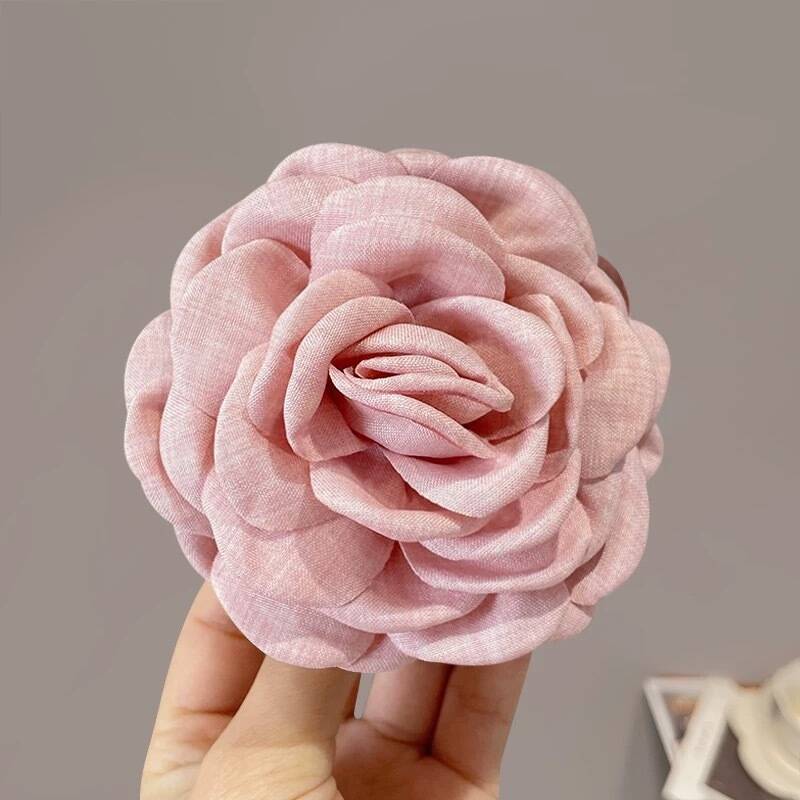 

Корейская ткань Роза Цветок Заколка-краб для волос Женщины Девушки Модные заколки Пластиковый зажим для волос Головной убор Аксессуары для волос