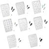 Crystal Silicone Nail Mold Nail Decors Molds Silicone Stamps Nail Decors Mould Nail Decors Stamping Tools for Nail Decor