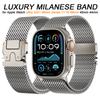 Milanese Band voor Apple Watch Ultra3 Band 49mm 46mm 45mm 44mm Mannen Metalen Armband voor Iwatch 11 10 9 8 7 6 5 4 SE3 Correa Luxe