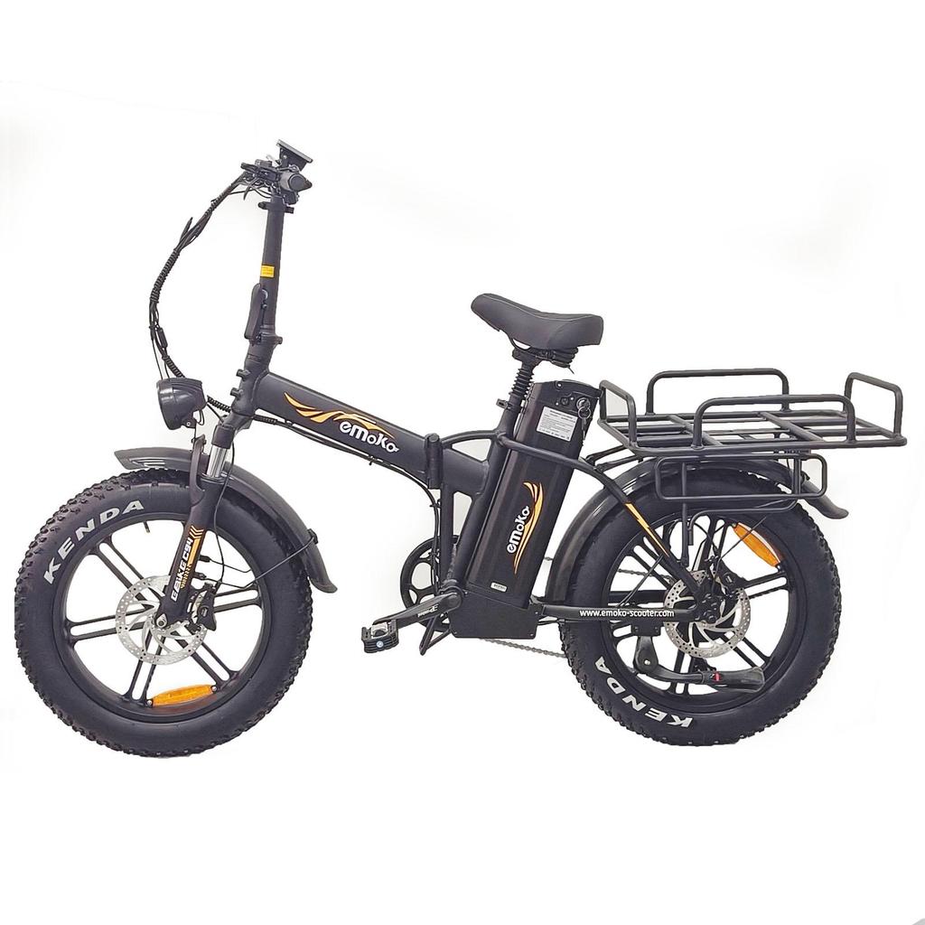 EMOKO C94 Folding Convenient Electric Bicycle For Adult 48V35Ah Battery 750W Motor 200KM Range City Commuting E-Bike With Seat