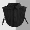 Brown/Polka Dots Shirt Detachable Collor for Mens and Women Lapel Stand Button Fake Collar Female Casual Sweater False Collar