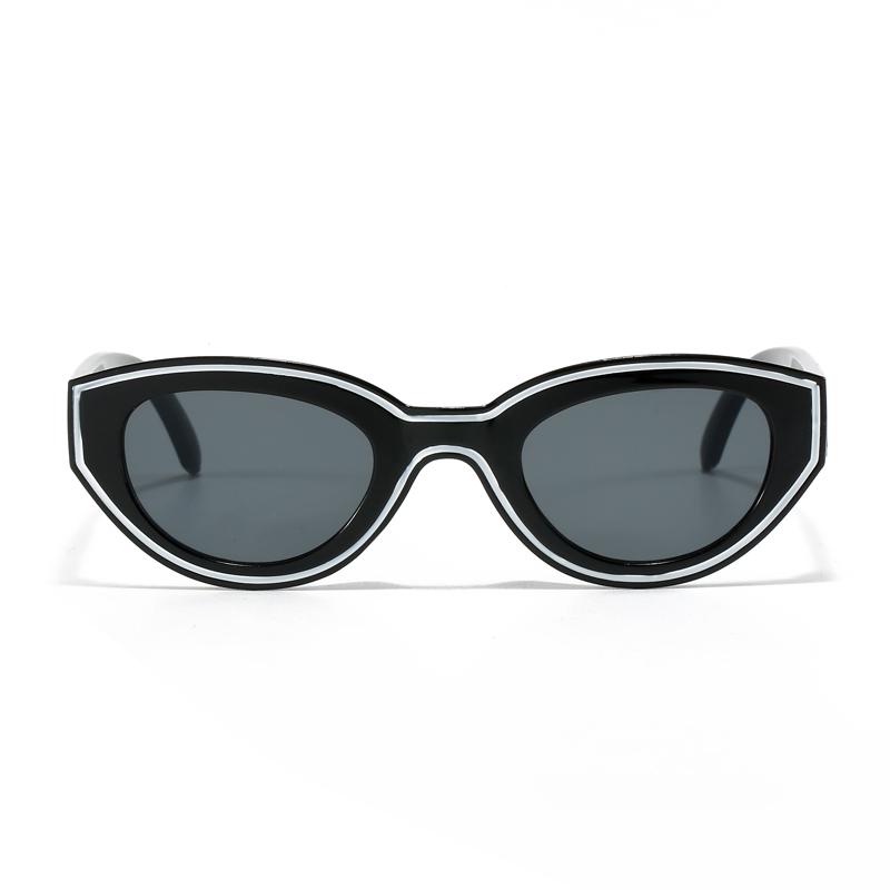 New Polygon Women Sunglasses Vintage Gradient Candy Color Cat Eye Trendy Designer UV400 Protection