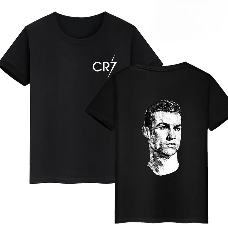 New Arrival Mens Clothes Tee Shirt Homme Graphic T-Shirts Men Tshirt for Men Ropa Hombre Ronaldo Double-sided Print 71071