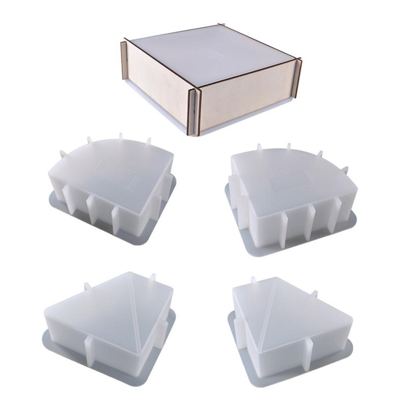 DIY Craft Resin Silicone Mold Bookend Casting Molding Template for Art Tabletop Decoration House Accs Gift Making Tool
