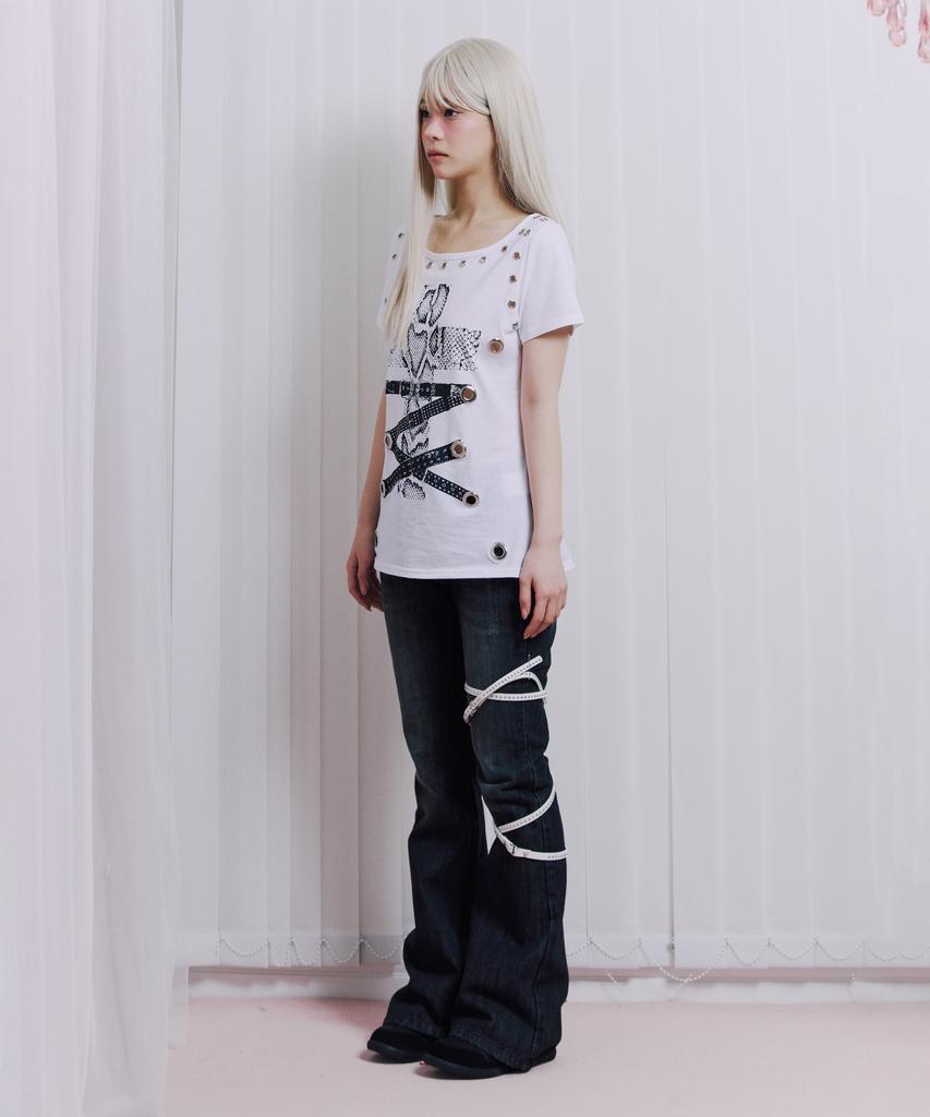 ILLIO White Eyelet T-Shirts
