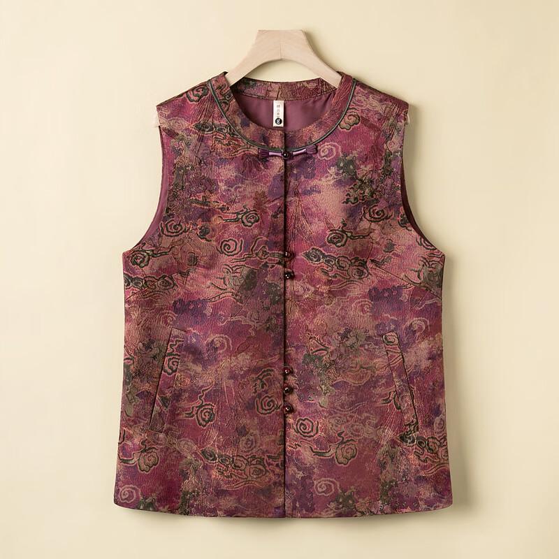 Langsha Women's Chinese Style Autumn Vest for Seniors