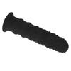 Fascia Massager Head Soft Silicone Deep Relaxation Muscle Massage Machine Replacement Head Black 12mm/0.47in Caliber