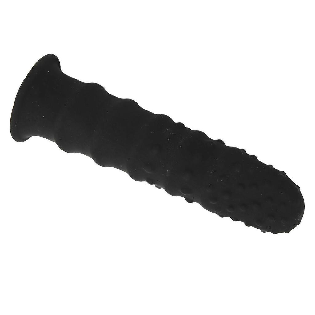 Fascia Massager Head Soft Silicone Deep Relaxation Muscle Massage Machine Replacement Head Black 12mm/0.47in Caliber