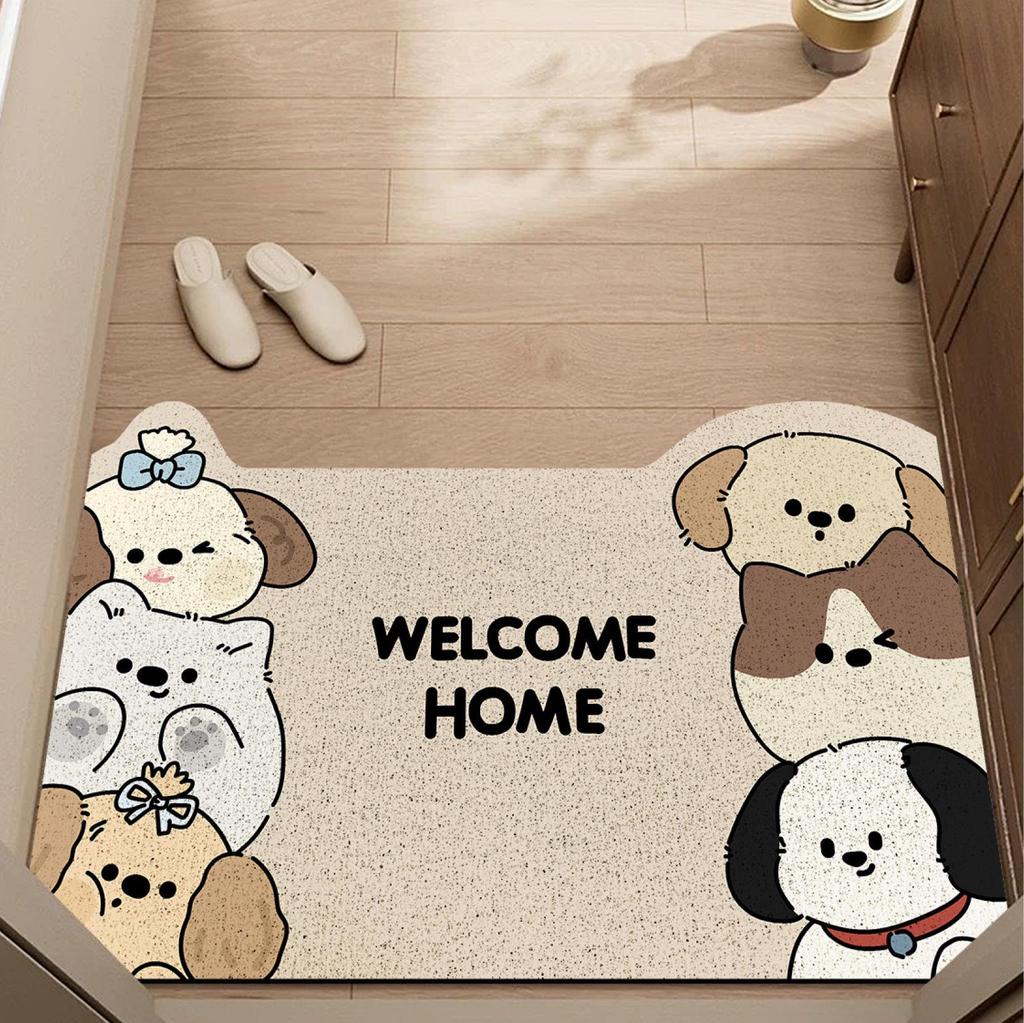 Irregular Shape Non-Slip Cute Coil Door Mat - Dirt-Resistant and Customizable Entry Rug