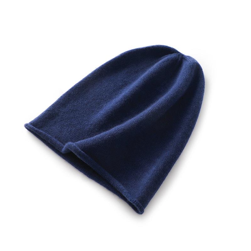 Soft and Glutinous Cashmere Hat  New Autumn and Winter Unisex Casual Ear Protecting Pile Hat  Fashionable Knitted Hat