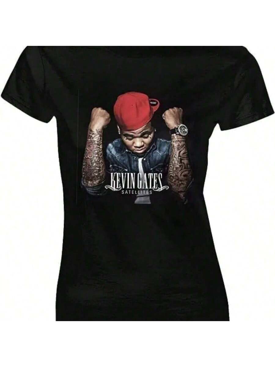 

Kevin Music Gates Shirt Women s Custom Fashion Cotton Short Sve T Shirts Casual Quick Dry Tee Tops Black XXXXXL