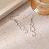 DOTIFI Stainless Steel Hollow Cute Cat Pendant Earrings Female Delicate Fashion Simple Design Ear Jewelry Party Creative Gifts