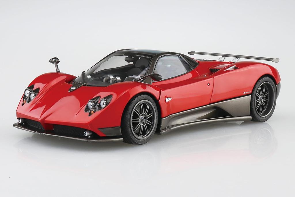 Aoshima Bunka Kyozai The Supercar 19 Pagani Zonda F Plastic Plastic Model (AOSHIMA) No. 1/24 '05 Pre-Colored