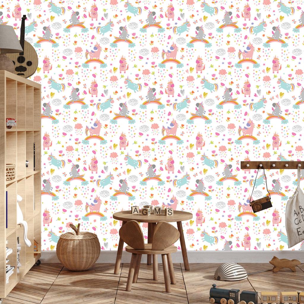 Magical Unicorns Wallpaper for Living Room and Bedroom 50x1000