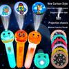 Children's Projection Flashlight: Early Education Cognitive Toy with Luminous Cartoon Patterns for Bedtime