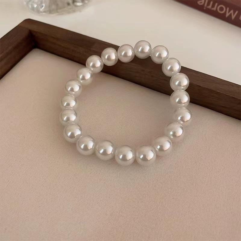 Versatile Korean Imitation Pearl Bracelet - Stylish Glass Pearl Accessory, Perfect Gift for Best Friends