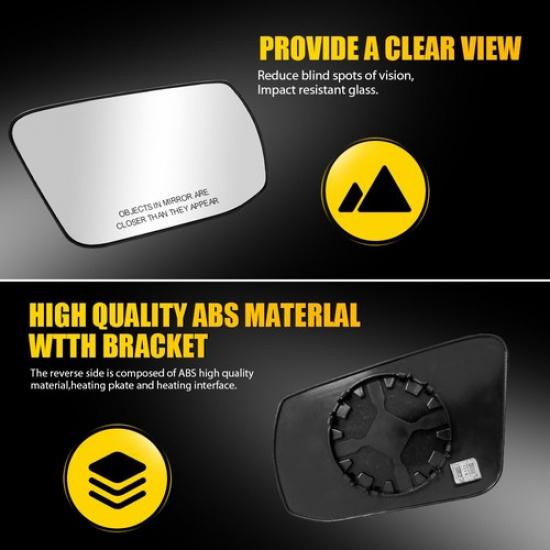 New Heated Side Mirror Driver Left Side Glass for 2011- Ford Explorer EOOH