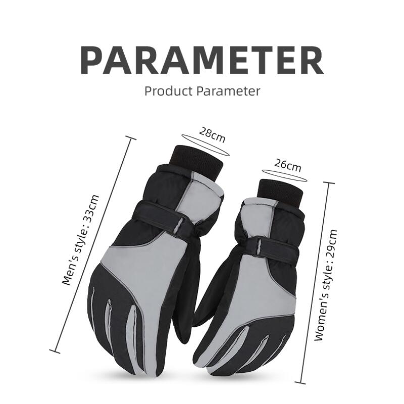 Mănuși calde de iarnă pentru zăpadă, impermeabile, pentru schi, termice, cu ecran tactil, mănuși sport pentru ciclism, mănuși calde de exterior pentru motocicletă