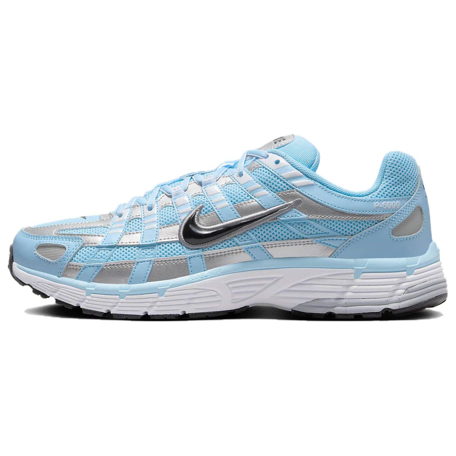 Nike P-6000 Aquarius Blue Men Sneakers Metallic-Silver White Black CD6404-401 41