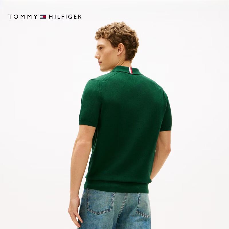 Tommy Hilfiger Men's Textured Pure Cotton Polo Shirt