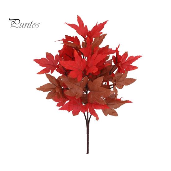Long Lasting Decorative Plants Artificial Maple Leaves, Faux Silk Hanging Plant for Home Decor, Realistic Cascading Everlasting Tulips Decoration
