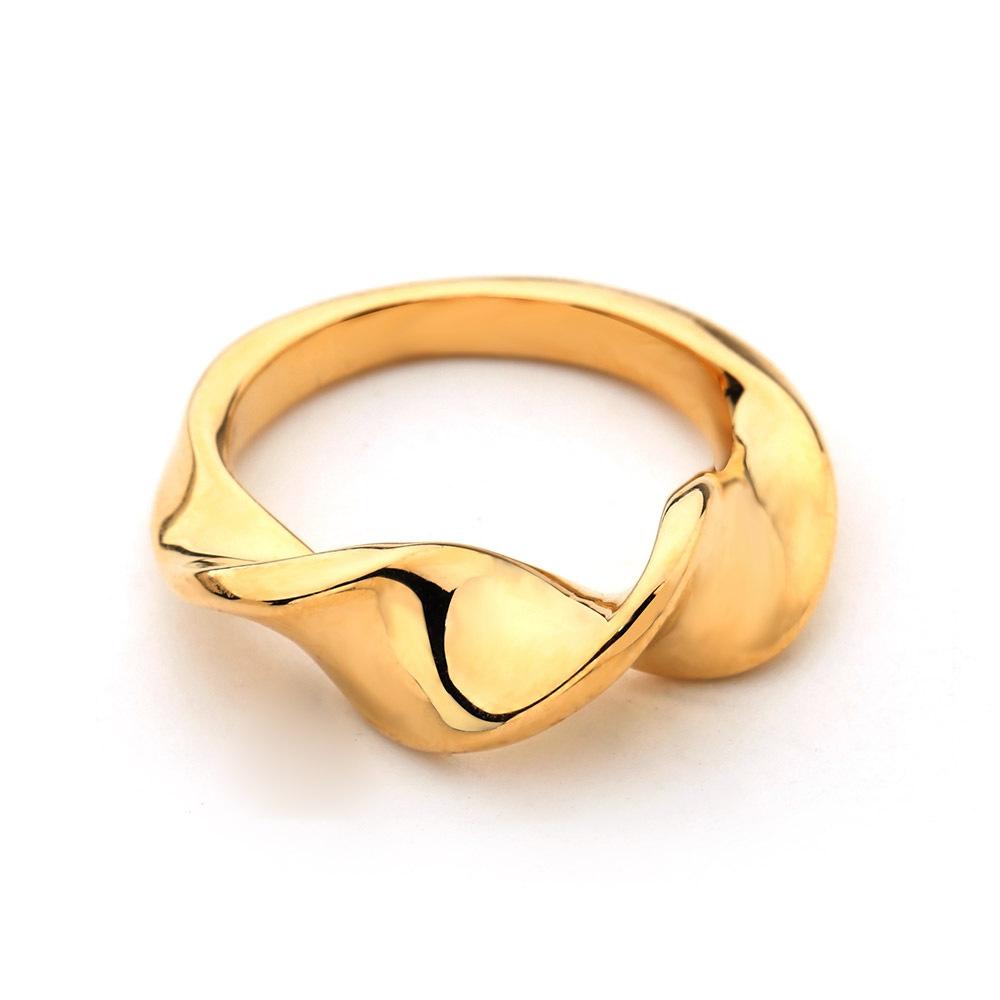 Irregular Ring Female Ins Does Not Fade Jewelry Fashion Ring Geometric European and American Hot One