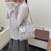Pu Karierte Muster Ein Schultertasche Für Den Täglichen Gebrauch Damen Mode Handtasche
