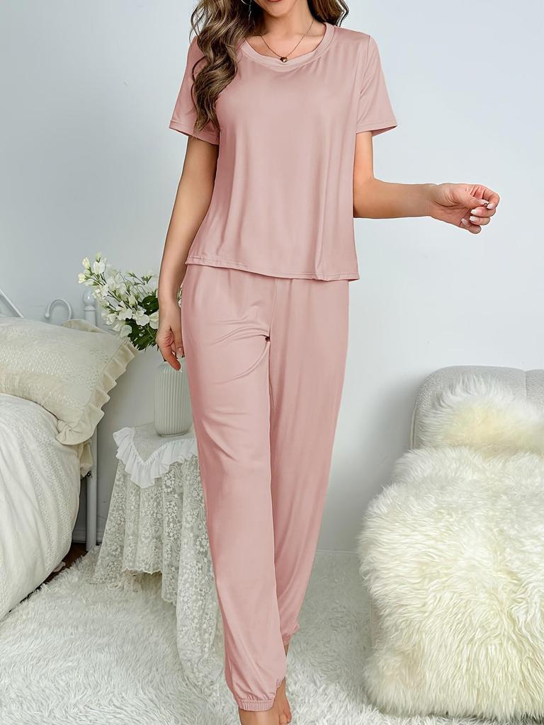 Vielseitiges Damen Sommer Pyjama Set: Bequemes lässiges zweiteiliges Outfit für zu Hause oder im Freien, europäischer und amerikanischer Stil 2025