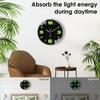 8 Inch Glow in The Dark Clocks Battery Operated Silent Non-Ticking Wall Clocks Luminous Wall Clock for Living Room Bedroom Decor
