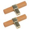2 Stück Holzschrankgriffe Einloch Türgriff Knöpfe Für Küchenschublade Schrank Kleiderschrank Golden