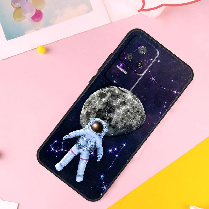 Moon Stars Space Astronaut Case For POCO M6 X6 Pro X3 X4 X5 M5s F3 F5 Xiaomi 14 Ultra 12 13 Lite 11T 12T 13T Pro Funda