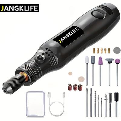 Utensili rotanti senza fili Set di smerigliatrici di ricarica USB Penna per incisione wireless Set di strumenti per intagli rotanti polacchi fai-da-te
