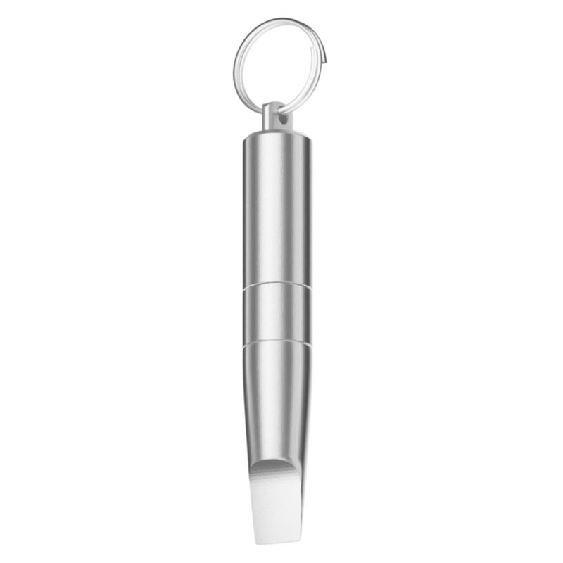

Portable Utility Device Multitool Combining Package Opener Cleaning Brush and Phone Ejector Functions for Home Outdoor серебряный