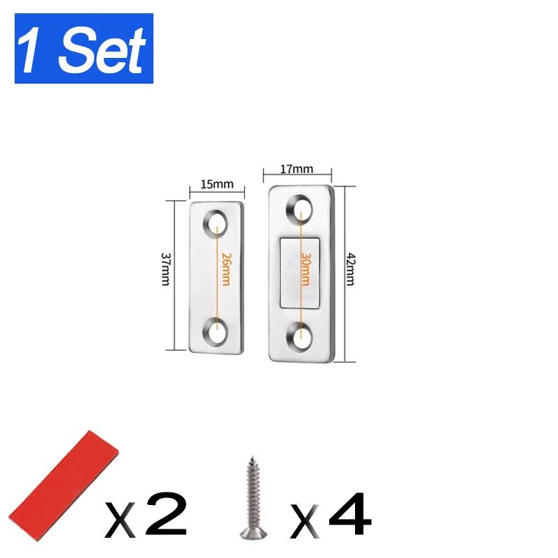 20/1Set Self Adhesive Magnetic Cabinet Catches Invisible Magnets Door Stopper Patch Furniture Drawer Window Door Closer Latch