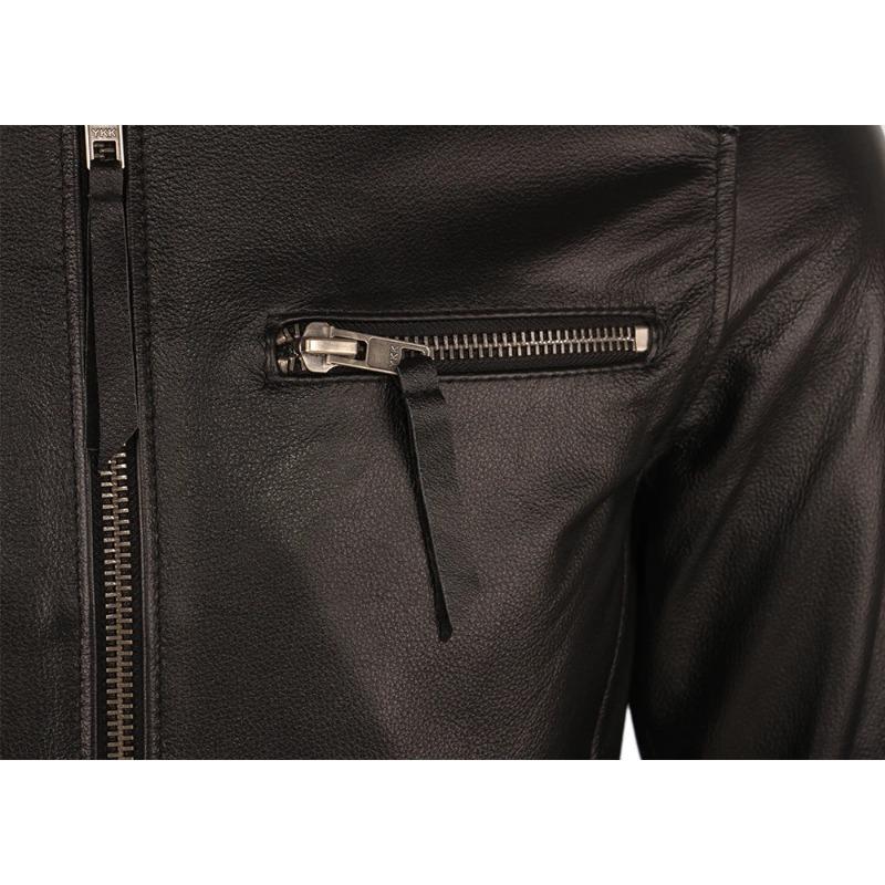 Tamanho Chinês Jaqueta de Couro Vintage Masculina Casaco de Couro Masculino Couro Bovino Jaquetas de Couro Genuíno Outono Casaco Masculino