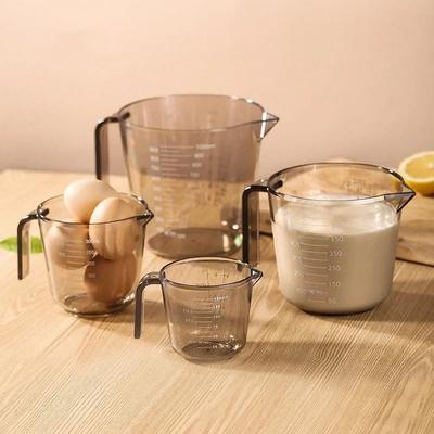 150/300/600/1000ml Transparenter Messbecher mit Skala und Griff Kunststoffspitze Kännchen Tasse Küchenmischbecher Messutensil