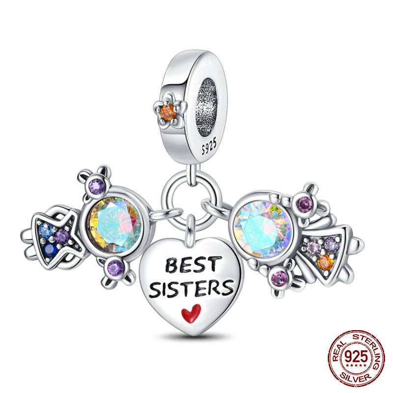 100% Copper Heart Shaped Warm Family Charm Beads Fit Qikaola Original Bracelets Fine Diy Mother'S Day Jewelry Gifts