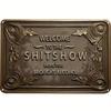 Vintage Humorous Welcome Tin Sign Embossed Metal Wall Decor for Kitchen Bar Yard