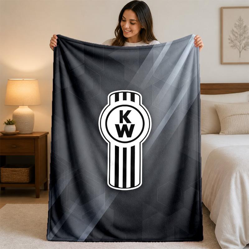 Coperta in Flanella con Stampa Kenworth Morbida Leggera Coperta Plaid in Peluche per Letto Divano Uso Domestico
