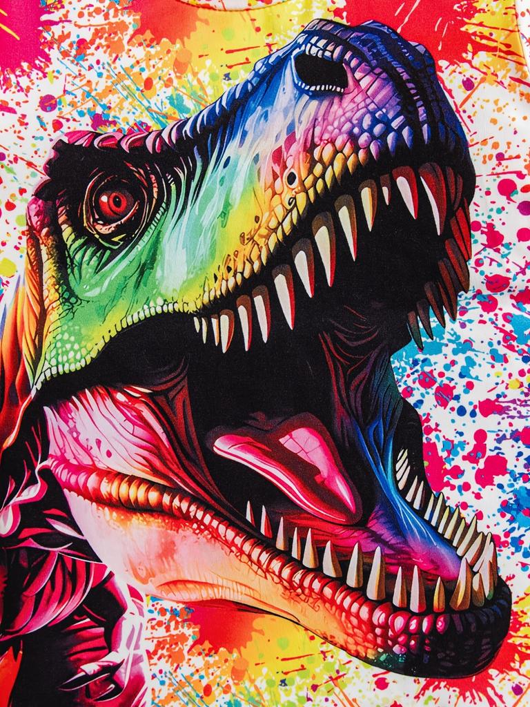 Dinosaur Children's Clothing Short Sleeve Kids Clothes Summer Animal Graphic T Shirts Children Top O-Neck Tees Baby Boy Clothes
