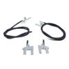 BSR674 Electric Sunroof Repair Track Drive Pull Bowden Cables Left and Right With Metal Mounting Bracket Hinges for Renault Megane MK1 Scenic MK1