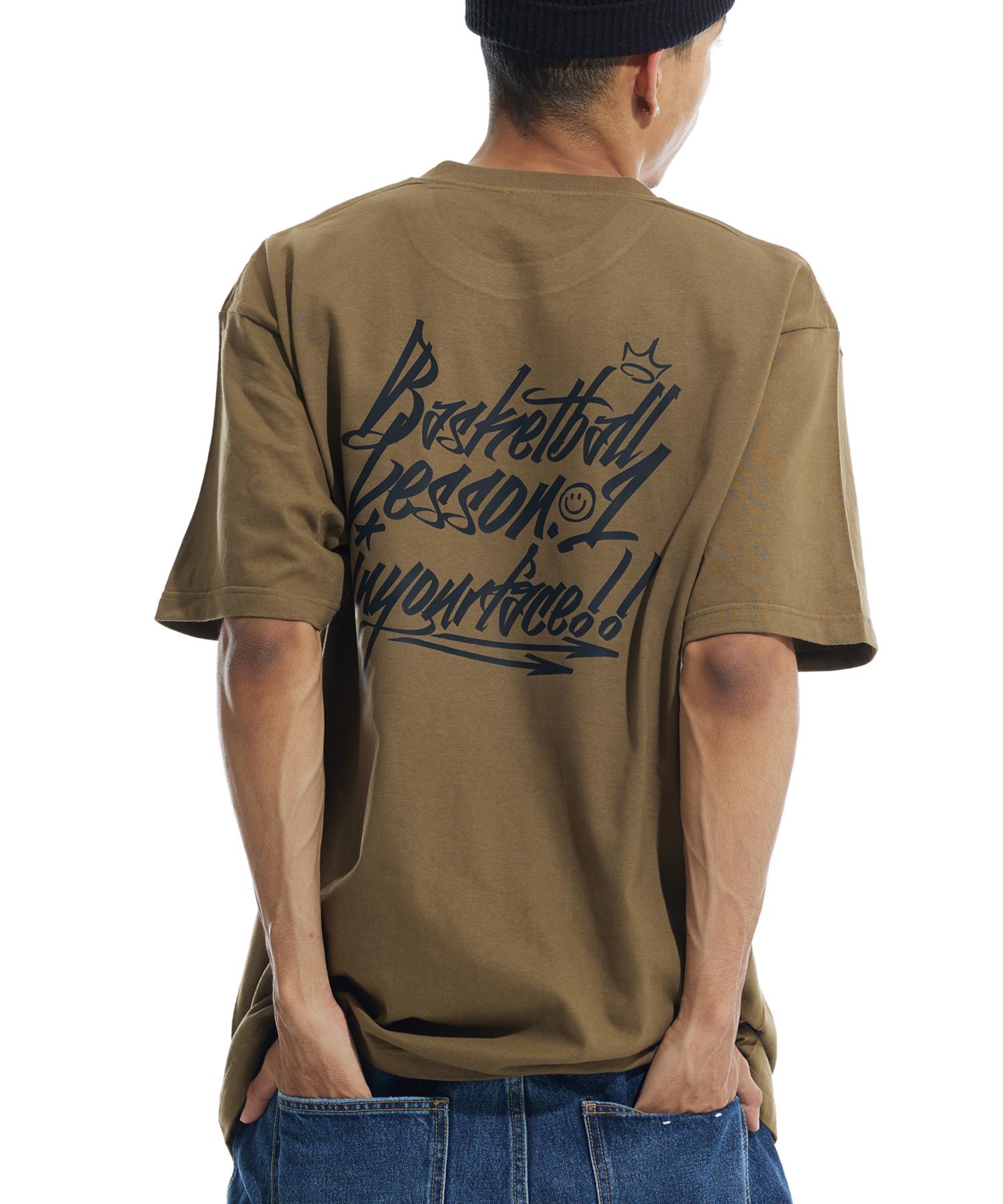 Cream Soda Lab Basketball Lesson 1 Short Sleeve T-Shirt Olive Black M